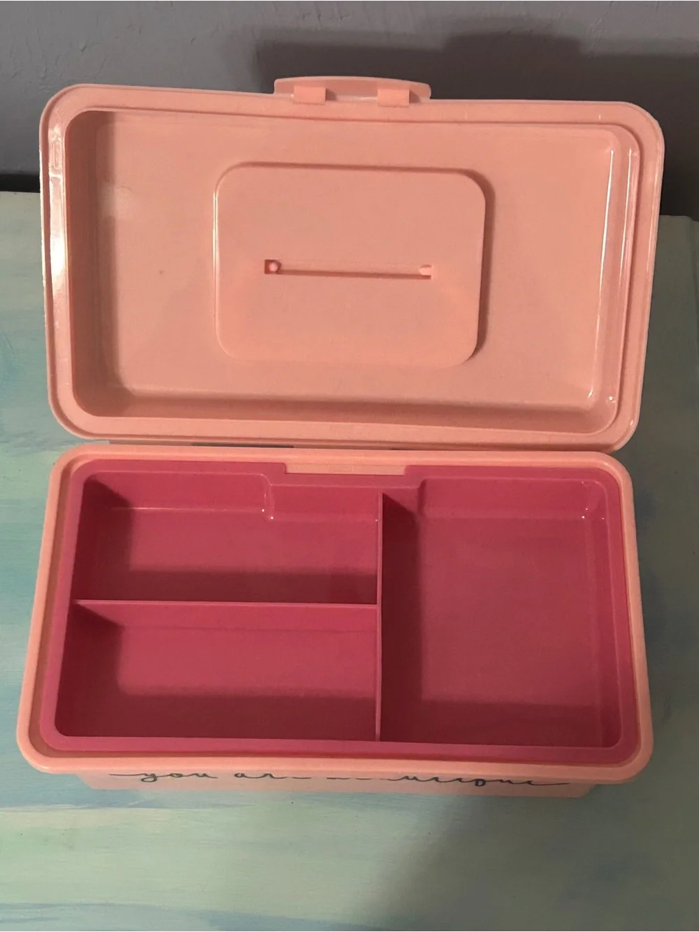 You Are Beautiful Pink Makeup Case
